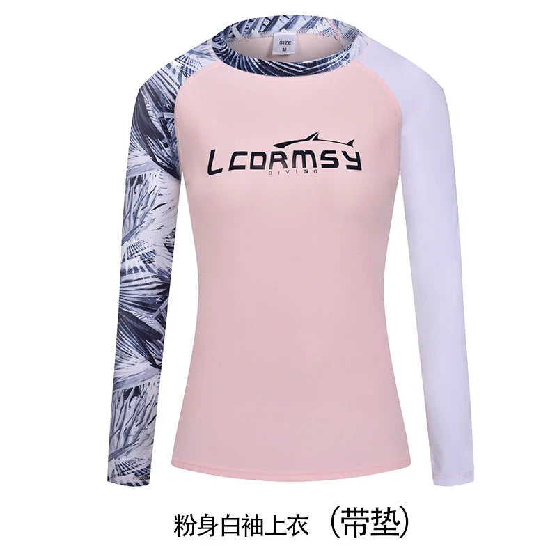 UPF 50+ Long Sleeve Rash Guard & High-Waisted Triangle Briefs