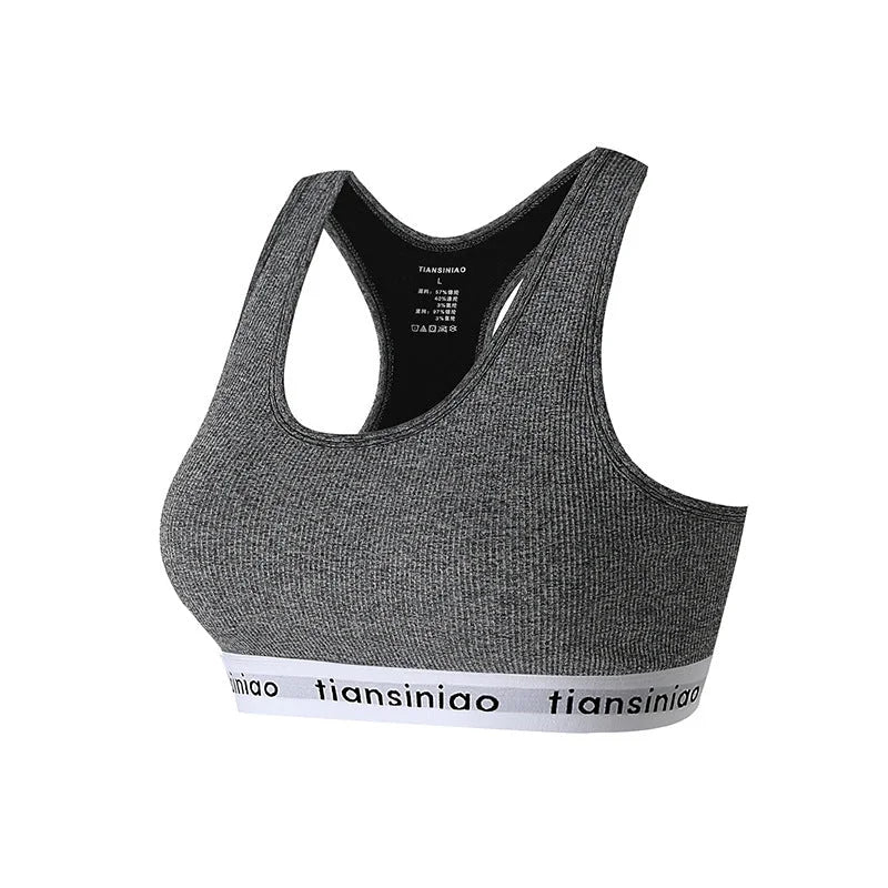 supportive racerback sports bra