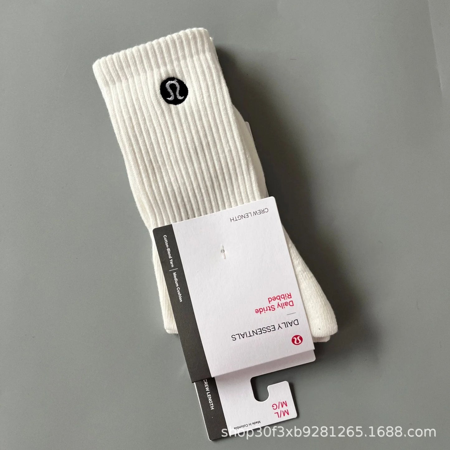 Women's Mid Calf Towel Sole Sports Socks - Breathable Casual Crew Socks