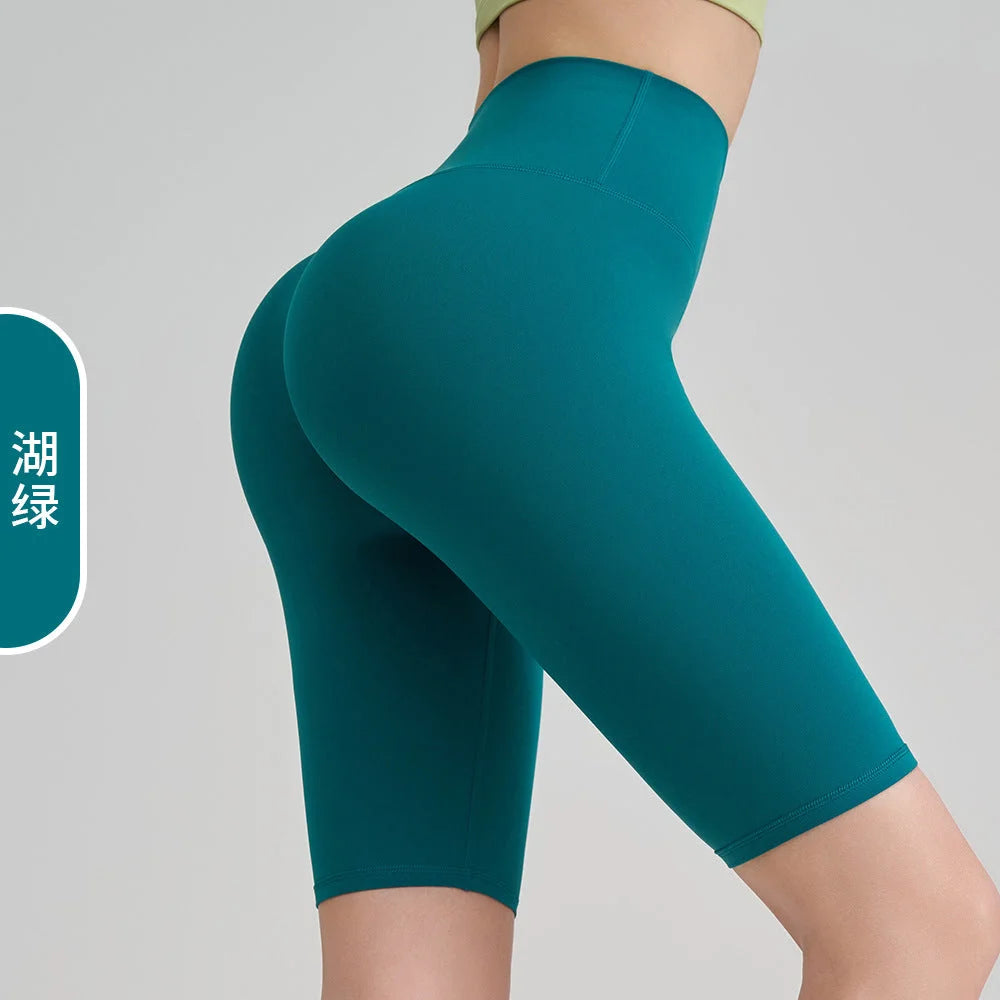 Bare Feel Yoga Shorts Women High Waist Tummy Control No Lines