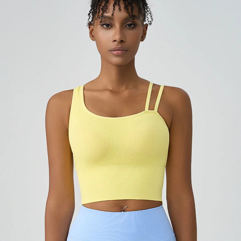 High-Impact Shockproof Sports Bra Fixed Cup