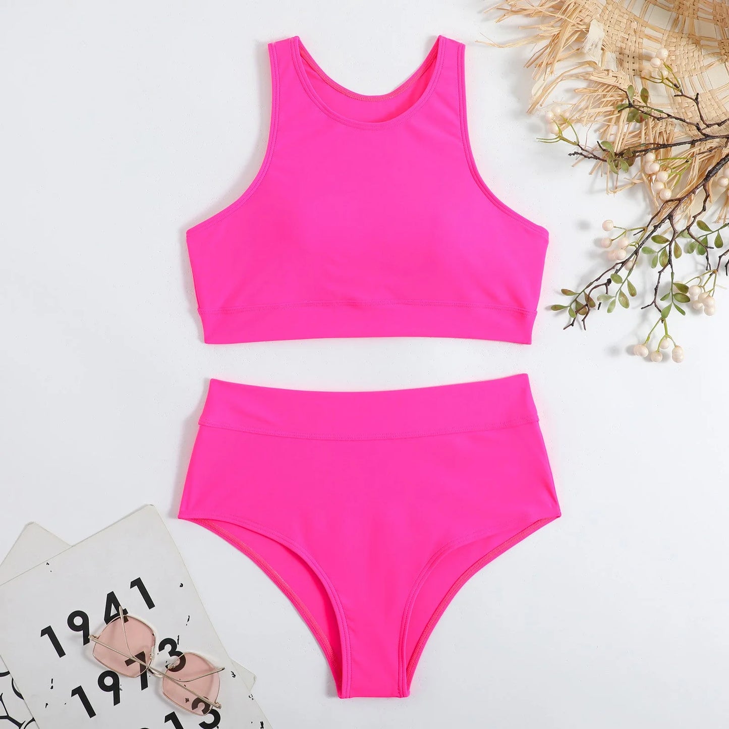 Pure Colour Bandeau Bikini