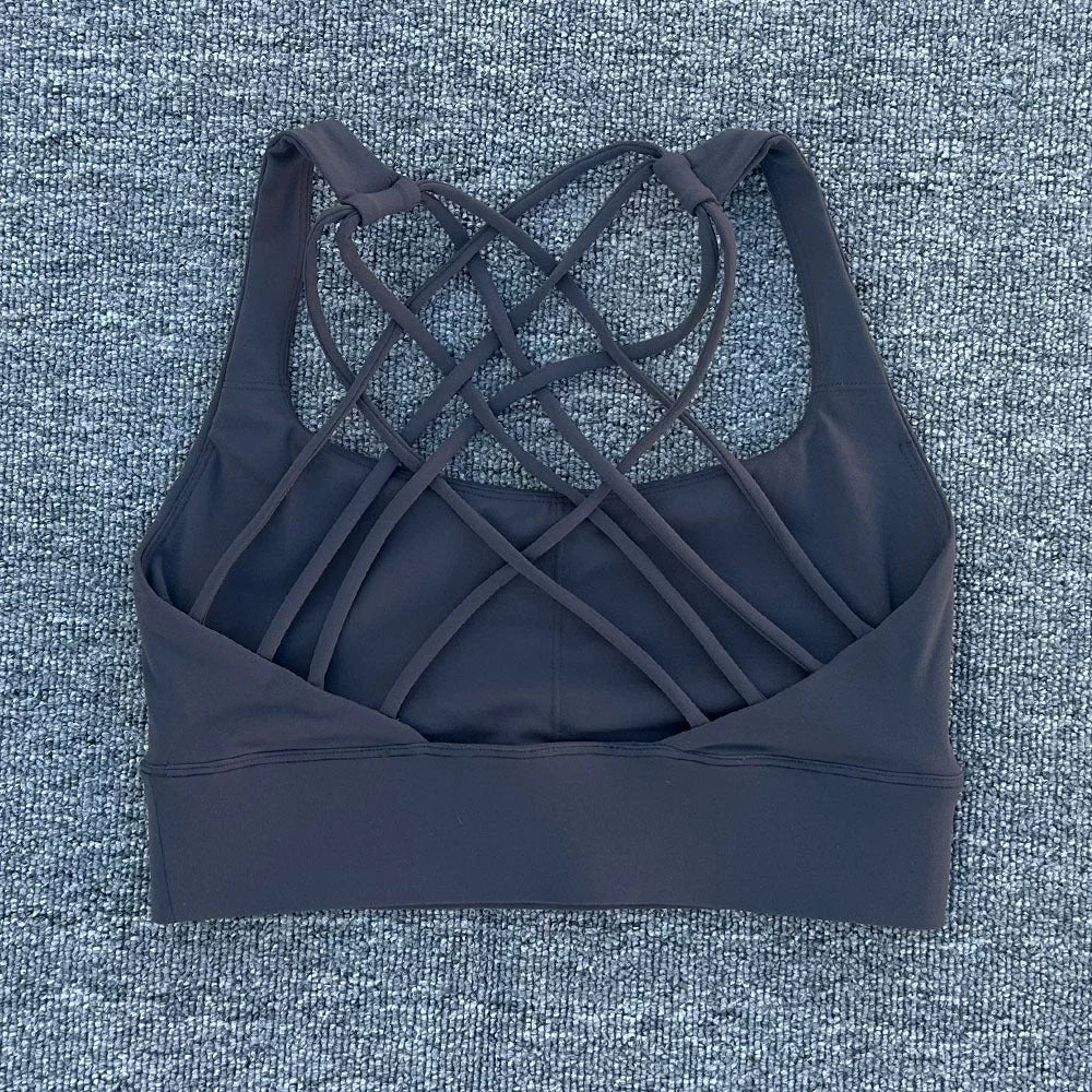 High Intensity Criss Cross Back Sports Bra, High Support