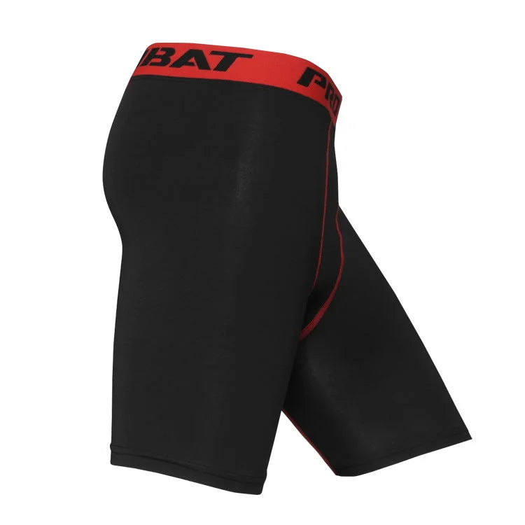 Matte Black High-Waisted Compression Shorts - Quick Dry Athletic Fit
