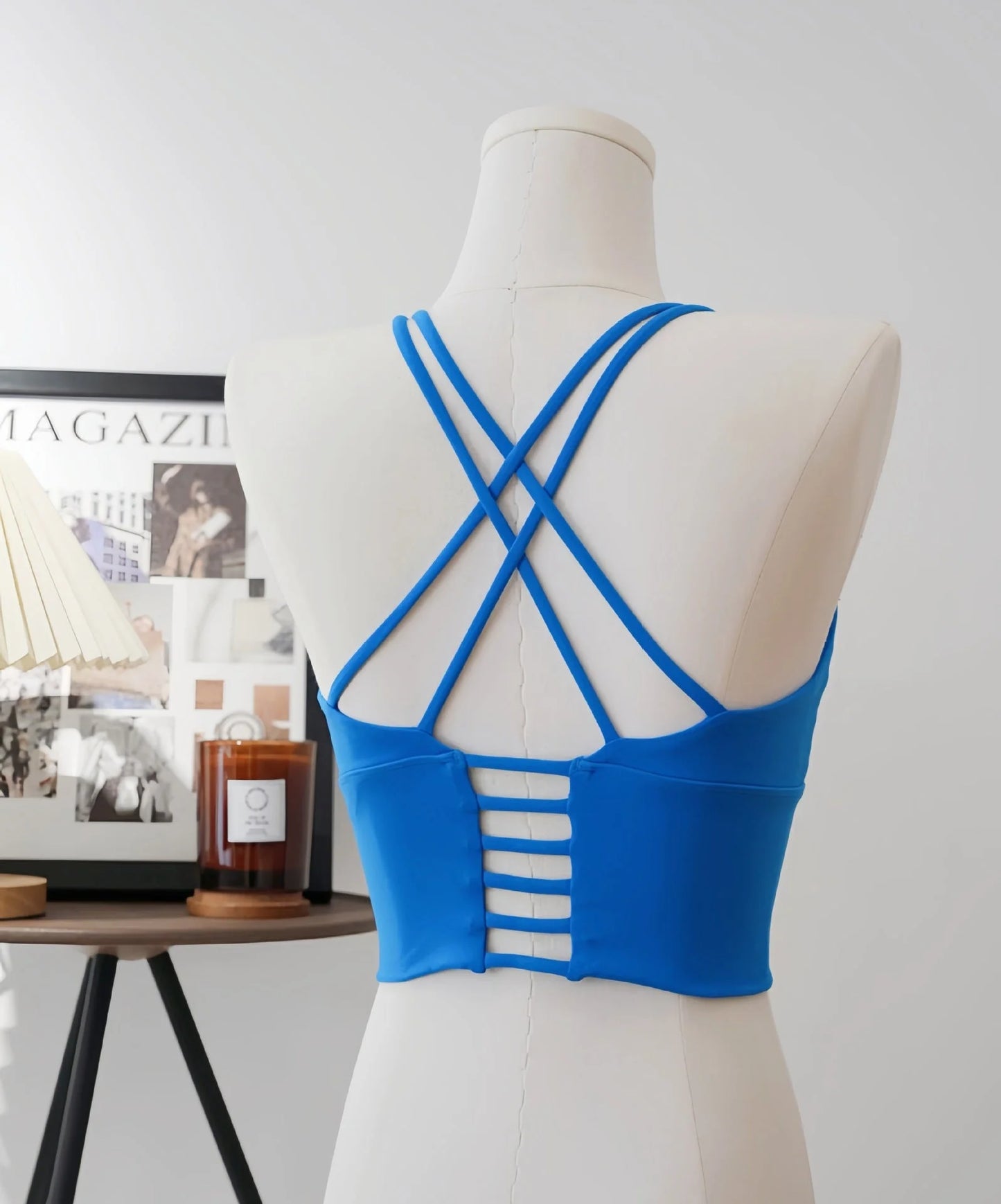 Padded Cross Strap Sports Bra Longline Yoga Vest - Summer 2026