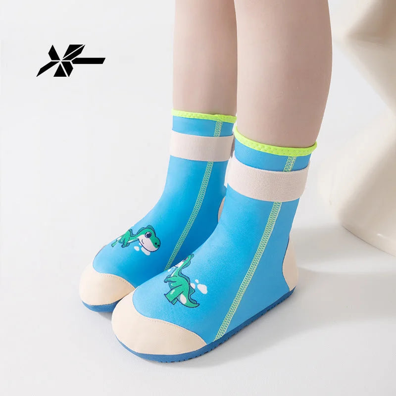 Quick-Dry Cartoon Sock Shoes for Kids Beach Hiking Swim Pool Foot Protection