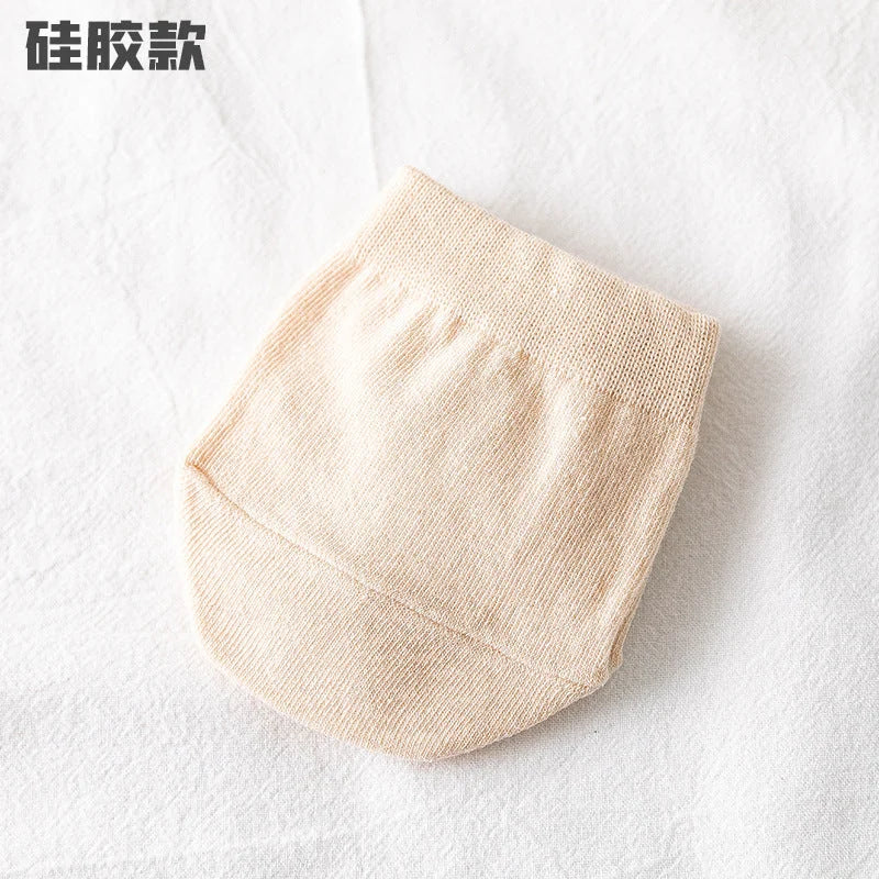 Invisible Half Palm Socks for Women - No Show Boat Socks Summer Thin Cotton