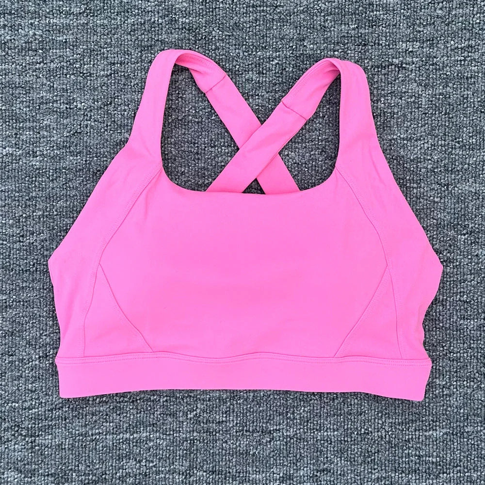 High Impact Cross Strap Sports Bra