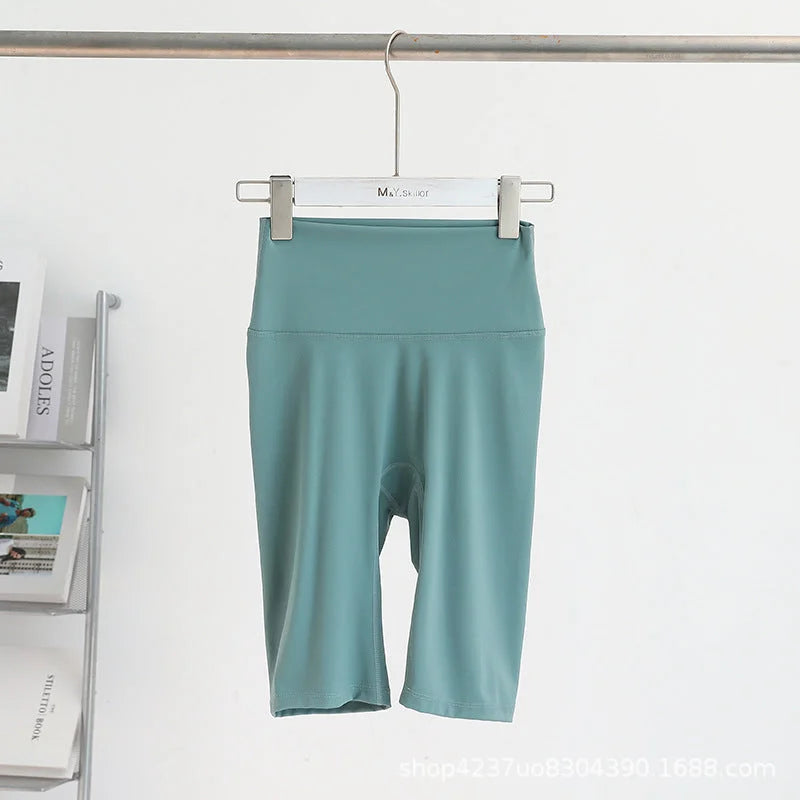 High Waist Five-Inch Yoga Shorts for Summer