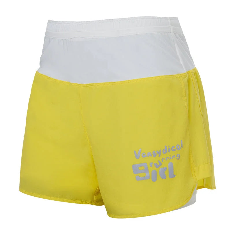 High-Waisted Running Shorts with Side Pockets for Women