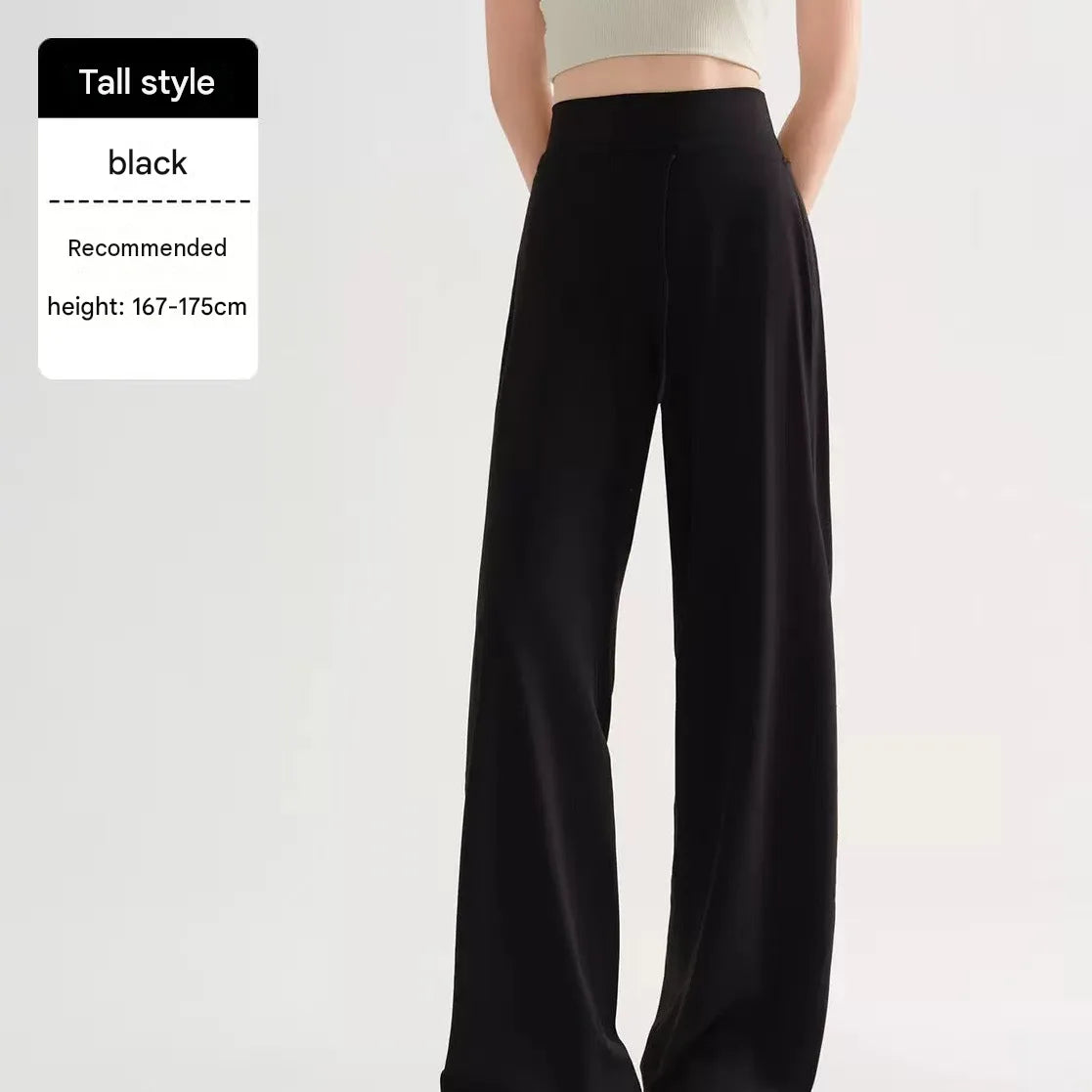Nylon Spandex High-Waist Wide-Leg Yoga Pants Drawstring