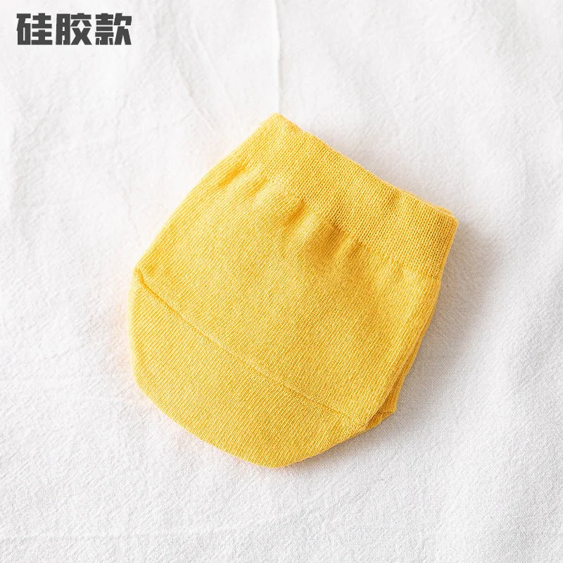 Invisible Half Palm Socks for Women - No Show Boat Socks Summer Thin Cotton