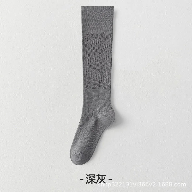 Breathable Mesh Calf Compression Socks for Women - Sporty Everyday Wear