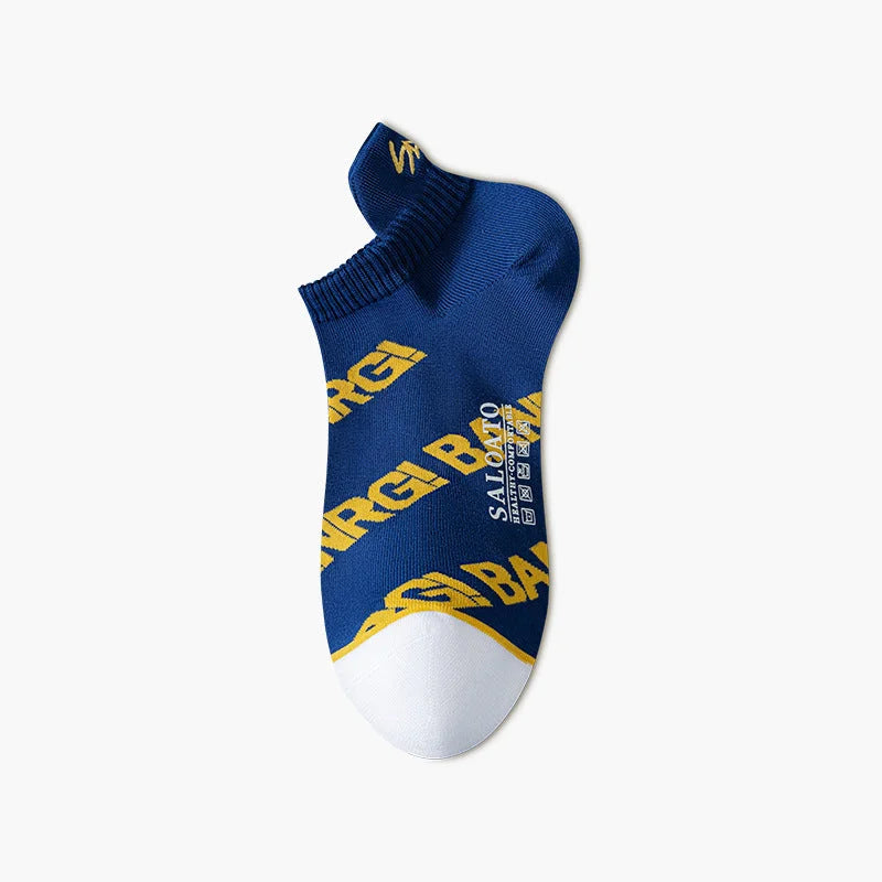 Men's Pure Cotton Ankle Socks - Breathable Summer Boat Socks