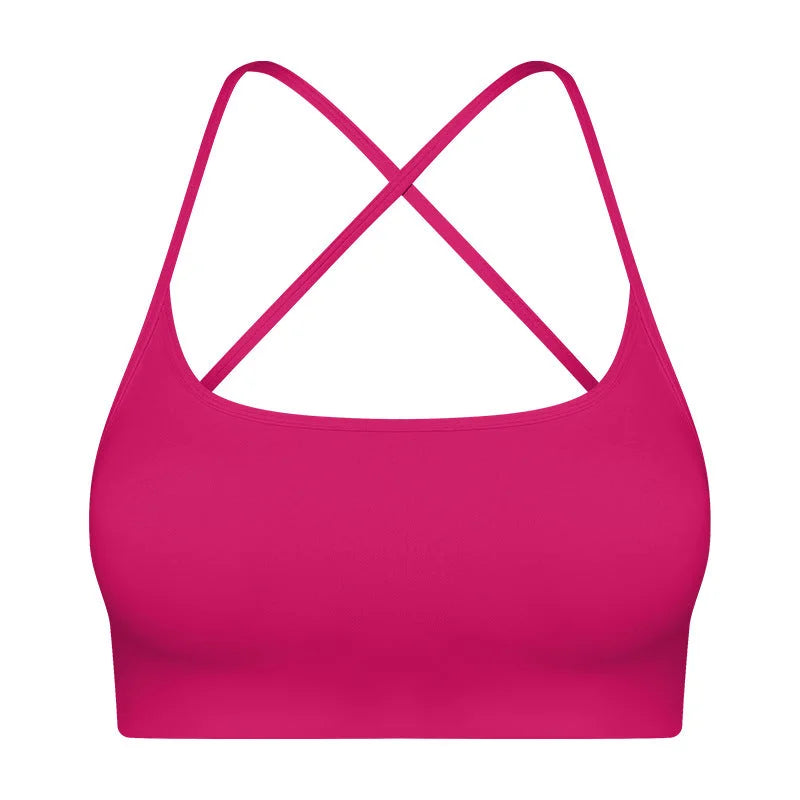 Criss-Cross Back Sports Bra for Women