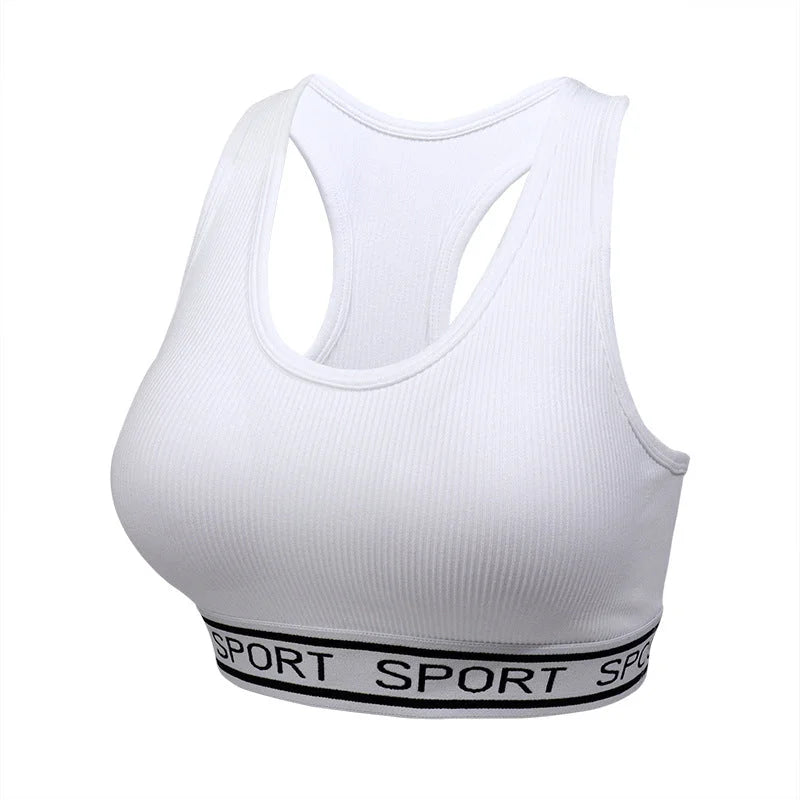 supportive racerback sports bra