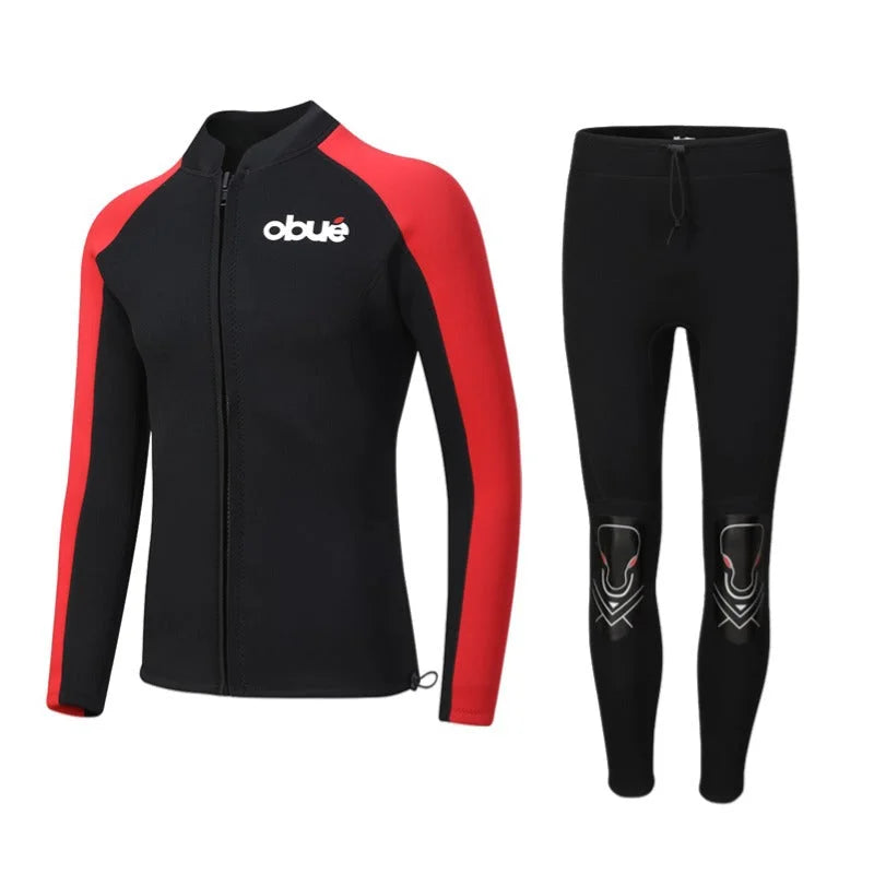 Long Sleeve UV Protection Rash Guard Two-Piece Swim Set