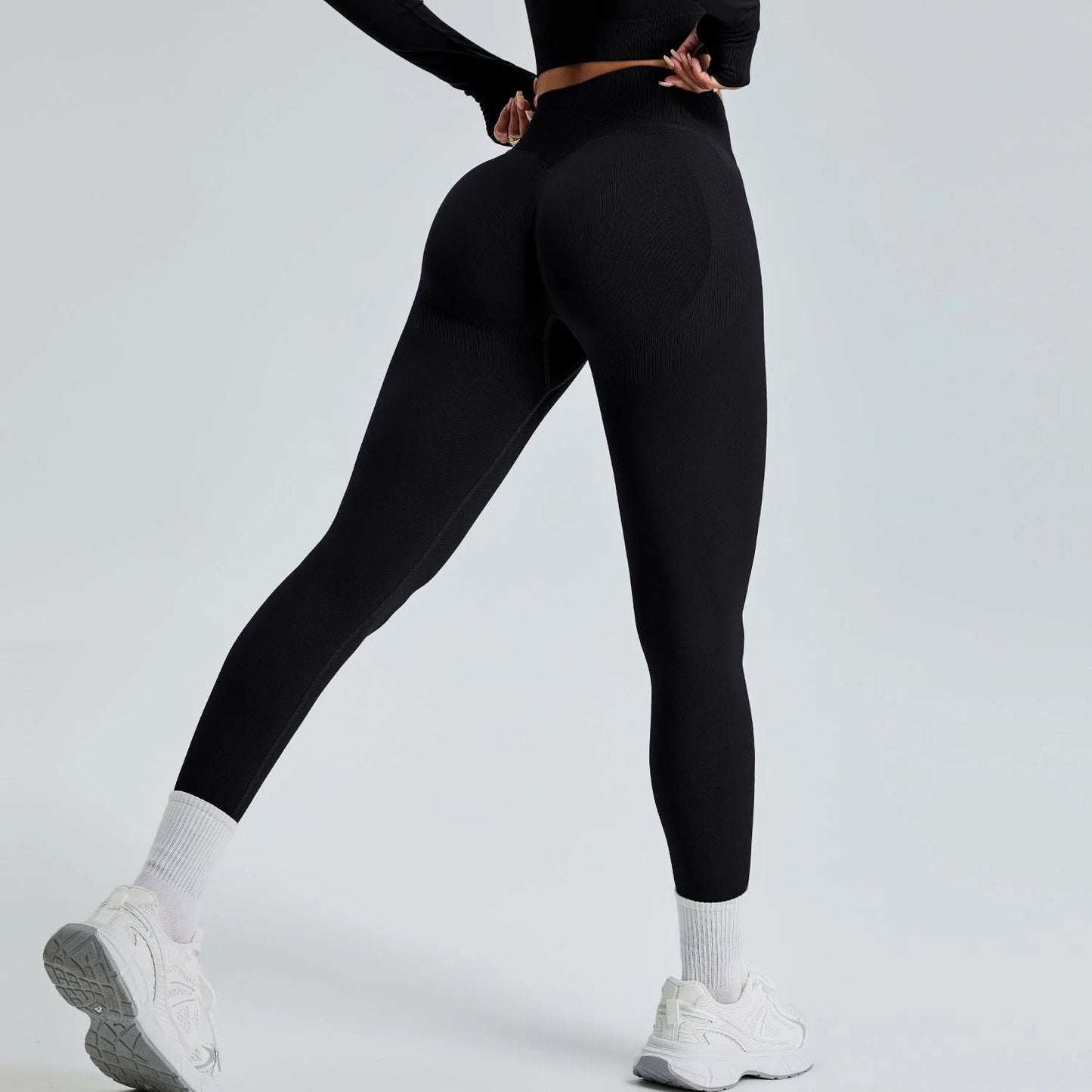 Seamless High-Waisted Peach Butt Yoga Pants