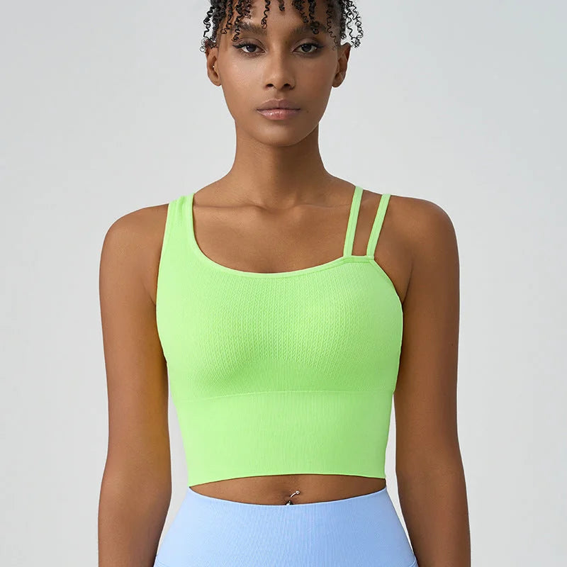 High-Impact Shockproof Sports Bra Fixed Cup