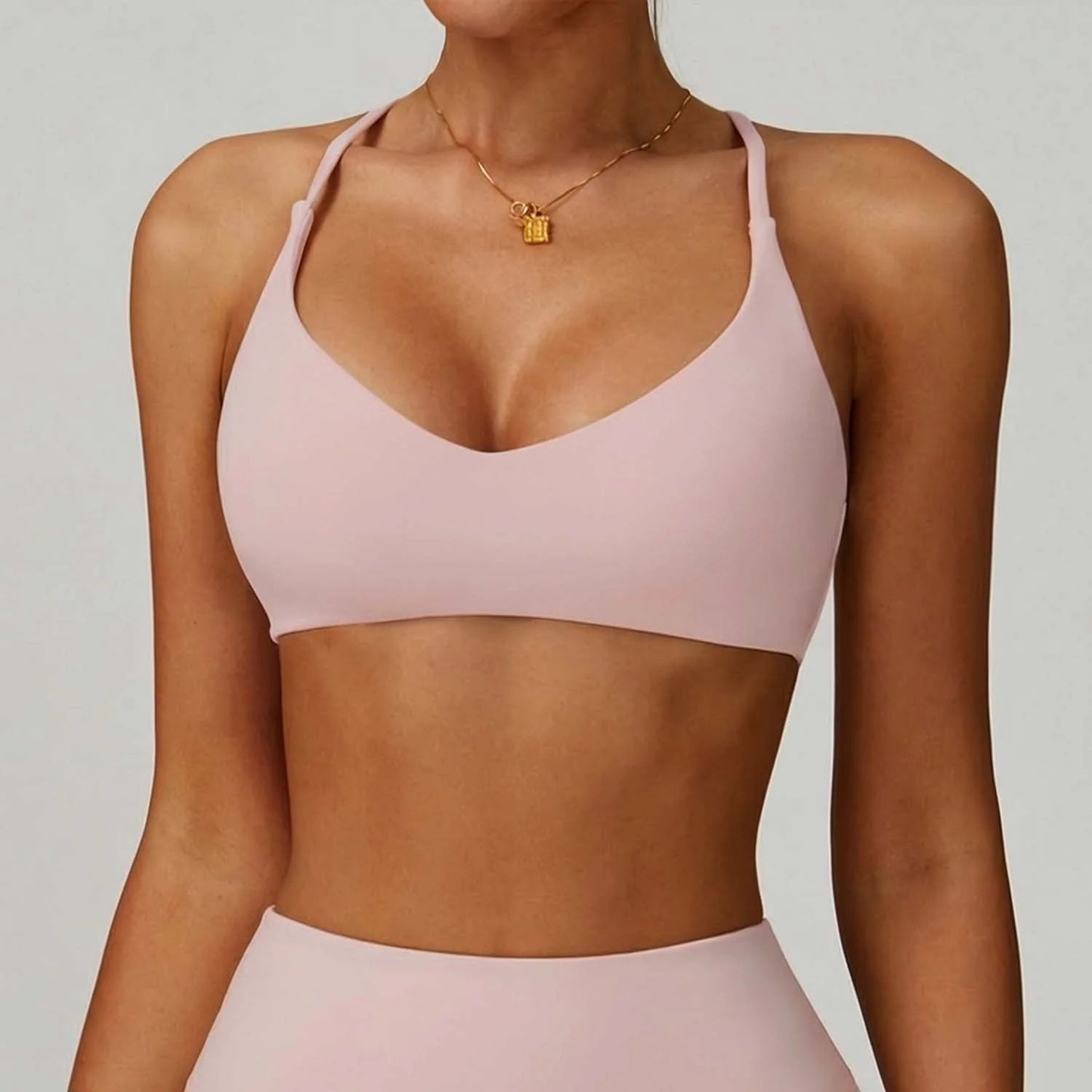 Criss-Cross Back Sports Bra & Seamless Leggings Set