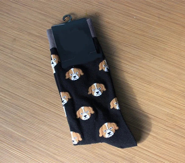 Fun Animal Print Crew Socks - Novelty Cotton Socks for Men & Women