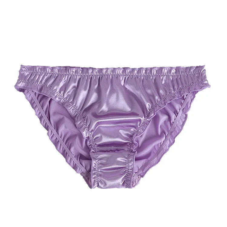 Satin Low-Waist Briefs for Women - Super Stretch Breathable Panties
