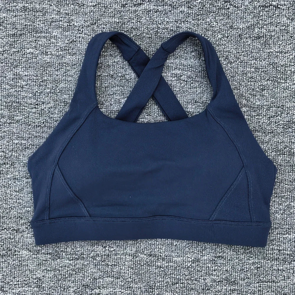High Impact Cross Strap Sports Bra