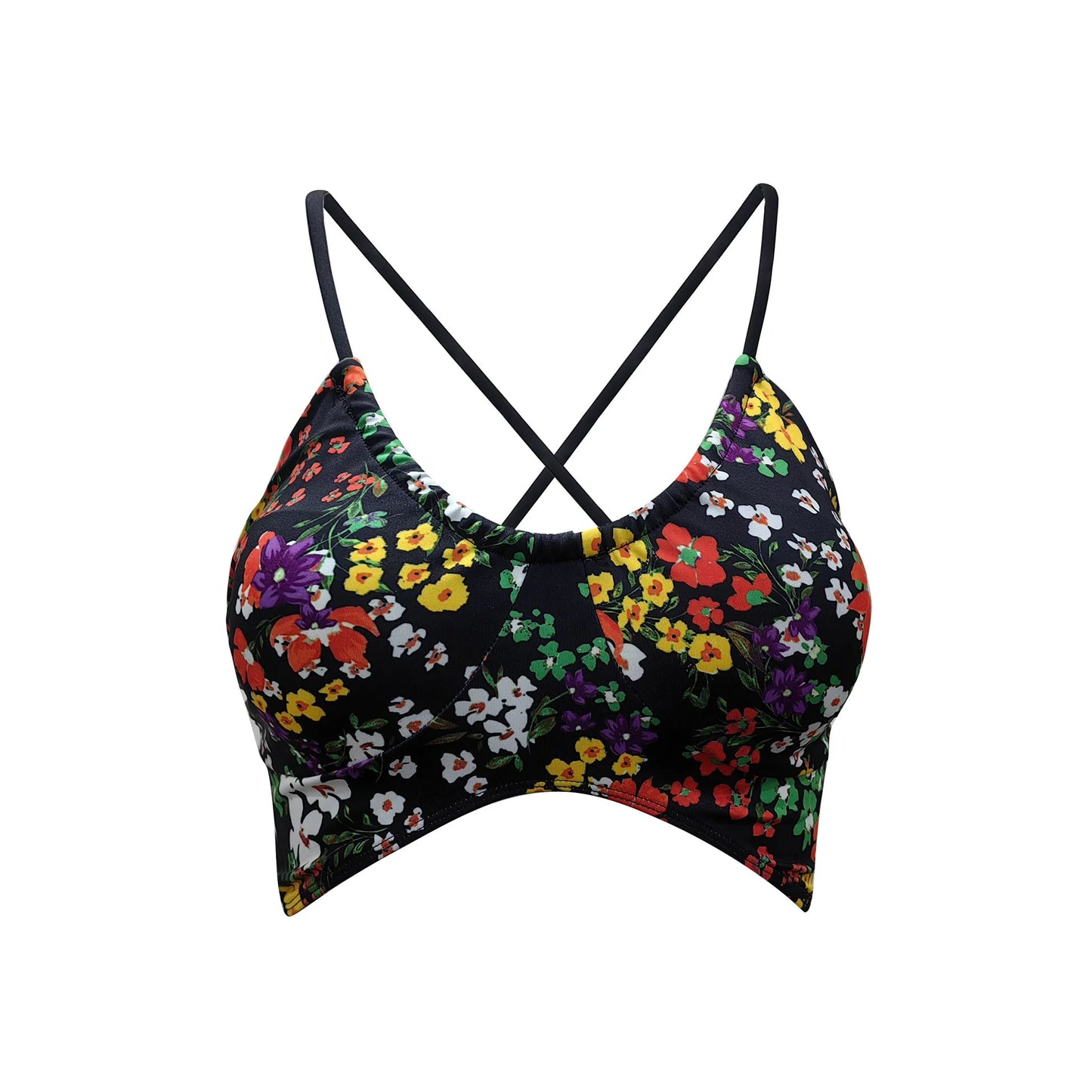 Criss Cross Back Seamless Yoga Bra