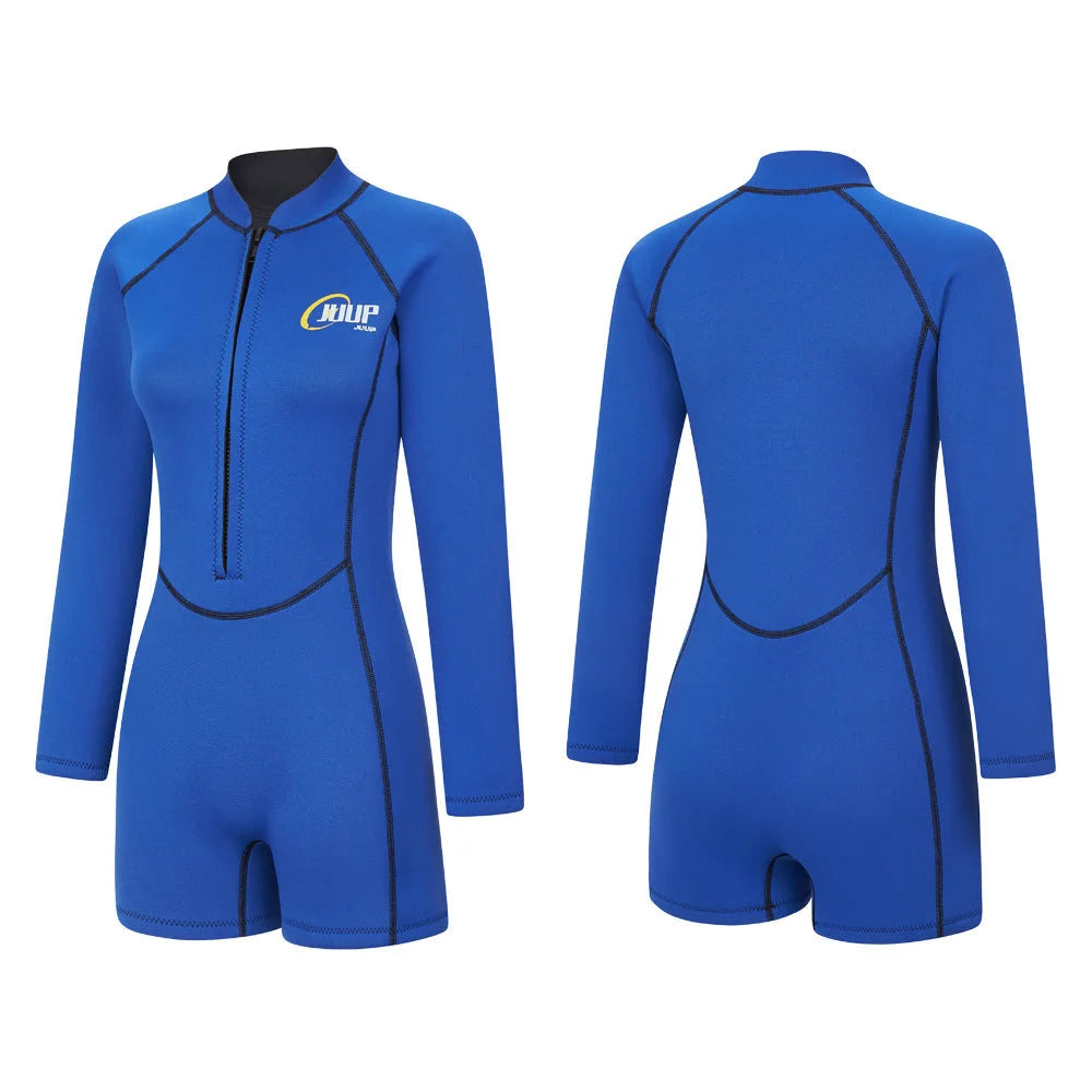 Womens 2.5mm Wetsuit Rash Guard Long Sleeve