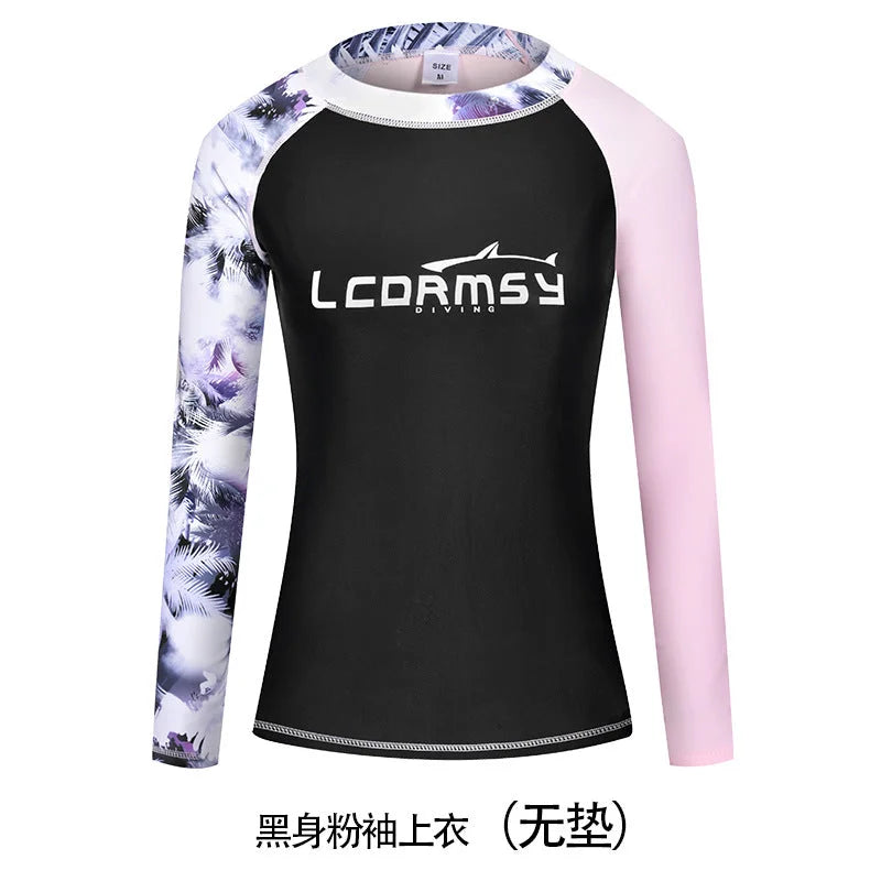 UPF 50+ Long Sleeve Rash Guard & High-Waisted Triangle Briefs