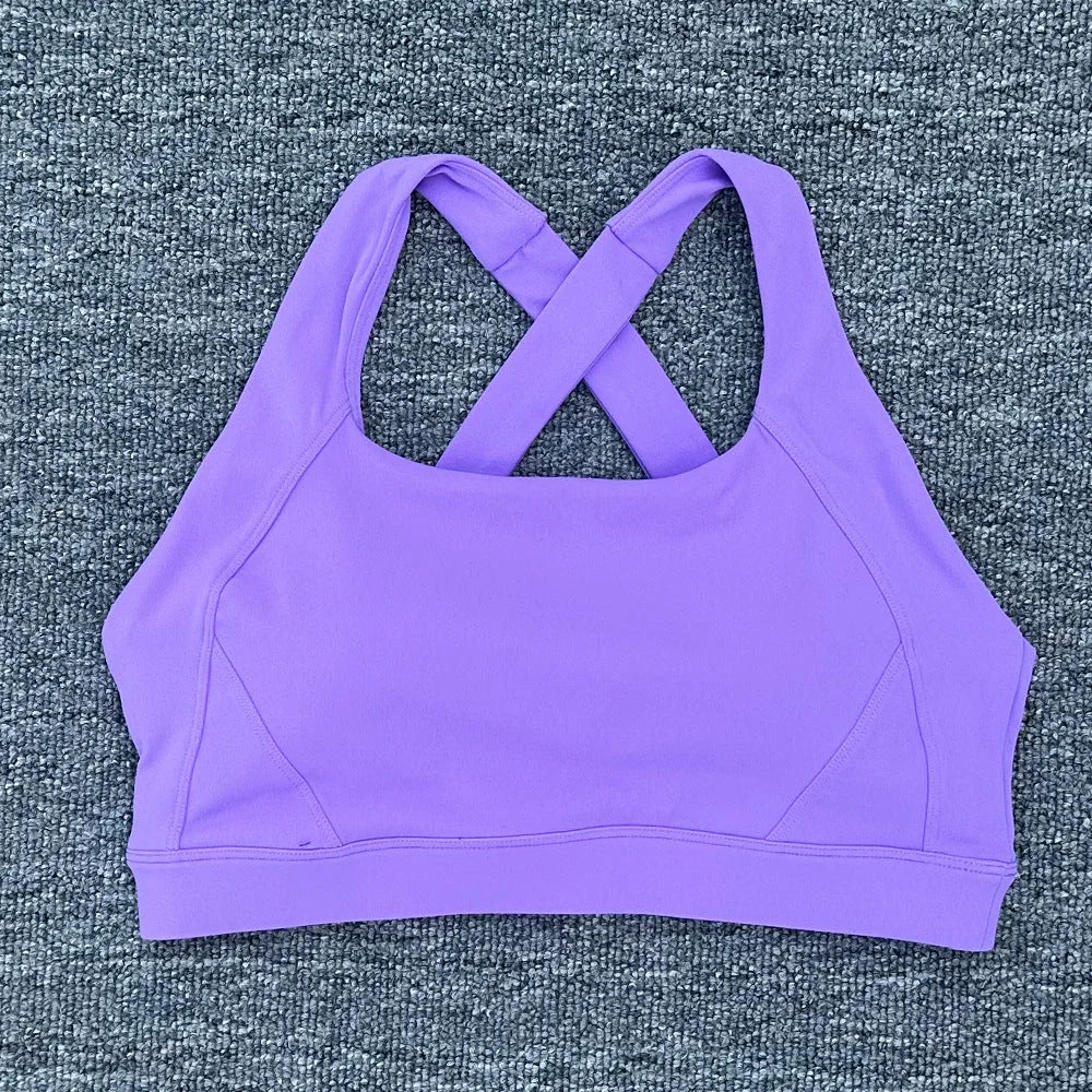 High Impact Cross Strap Sports Bra