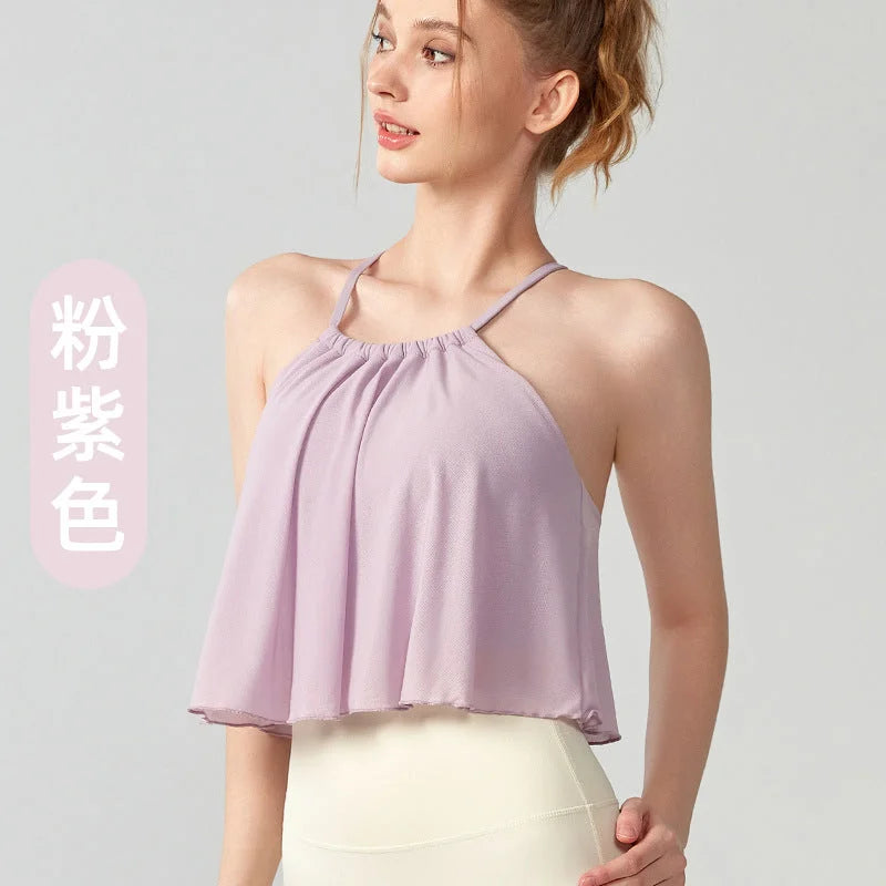 Cloud Mesh Workout Camisole with Built-in Bra