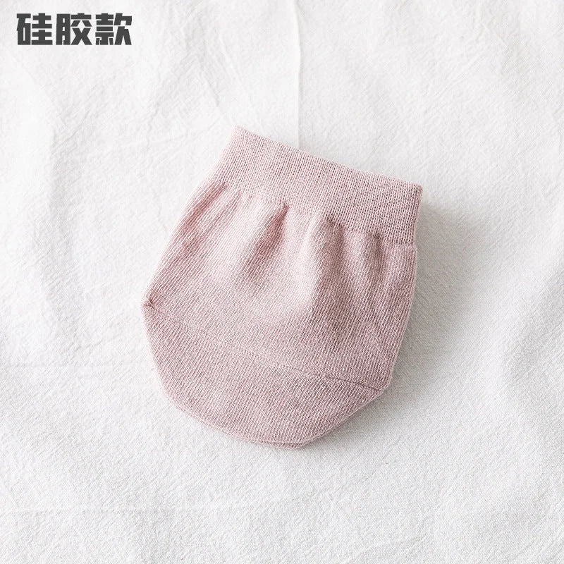 Invisible Half Palm Socks for Women - No Show Boat Socks Summer Thin Cotton