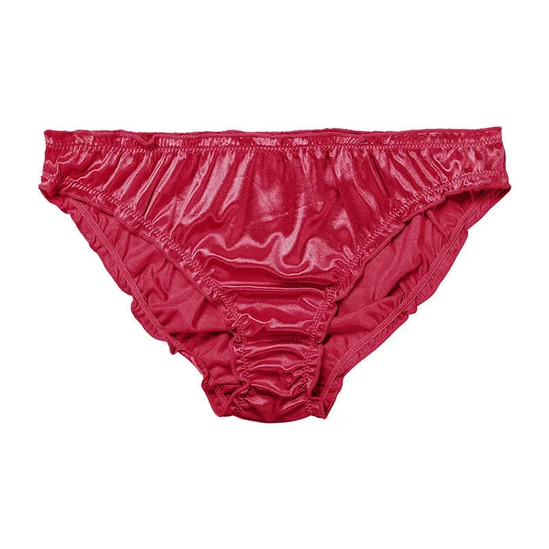 Satin Low-Waist Briefs for Women - Super Stretch Breathable Panties