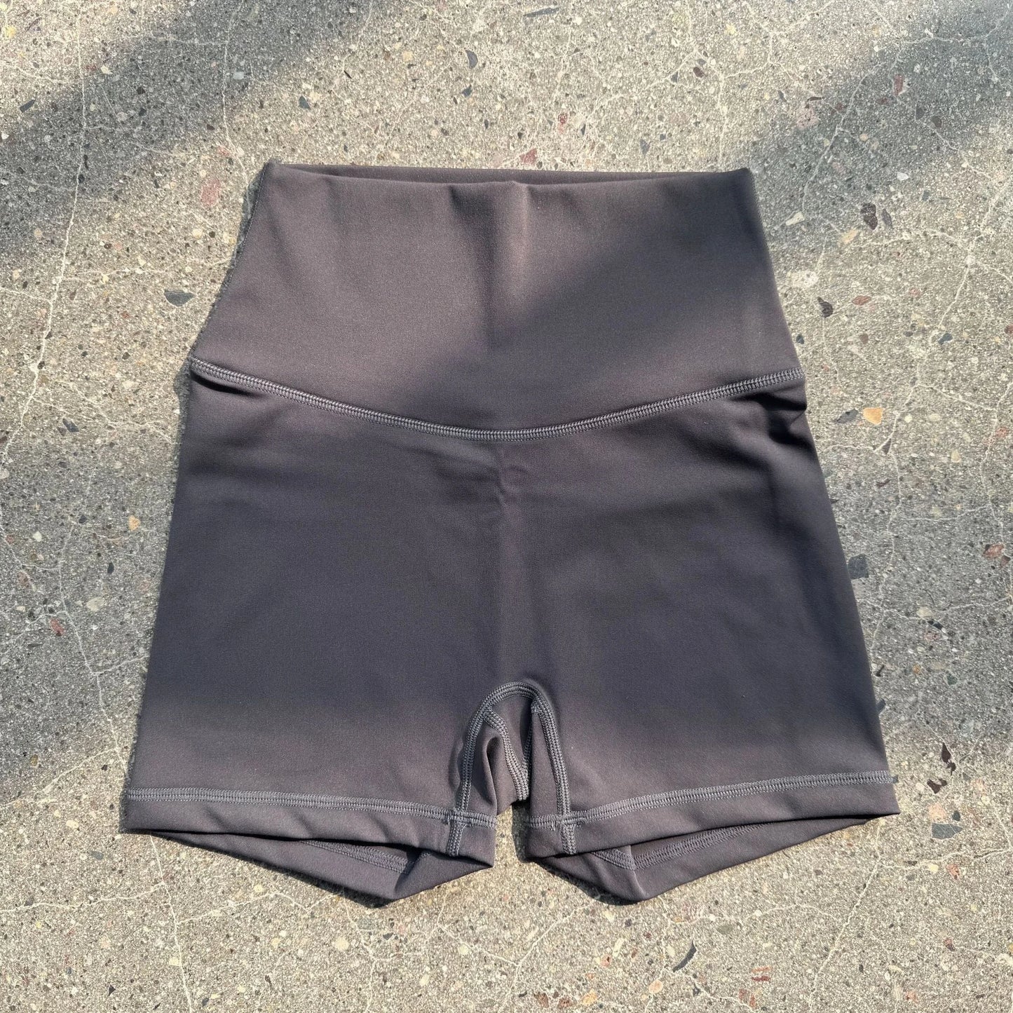 Magenta High Waist Yoga Shorts for Summer