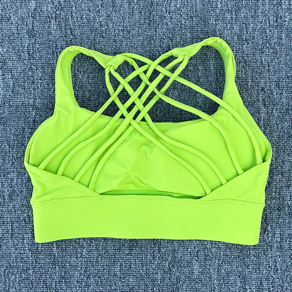 High Intensity Criss Cross Back Sports Bra, High Support