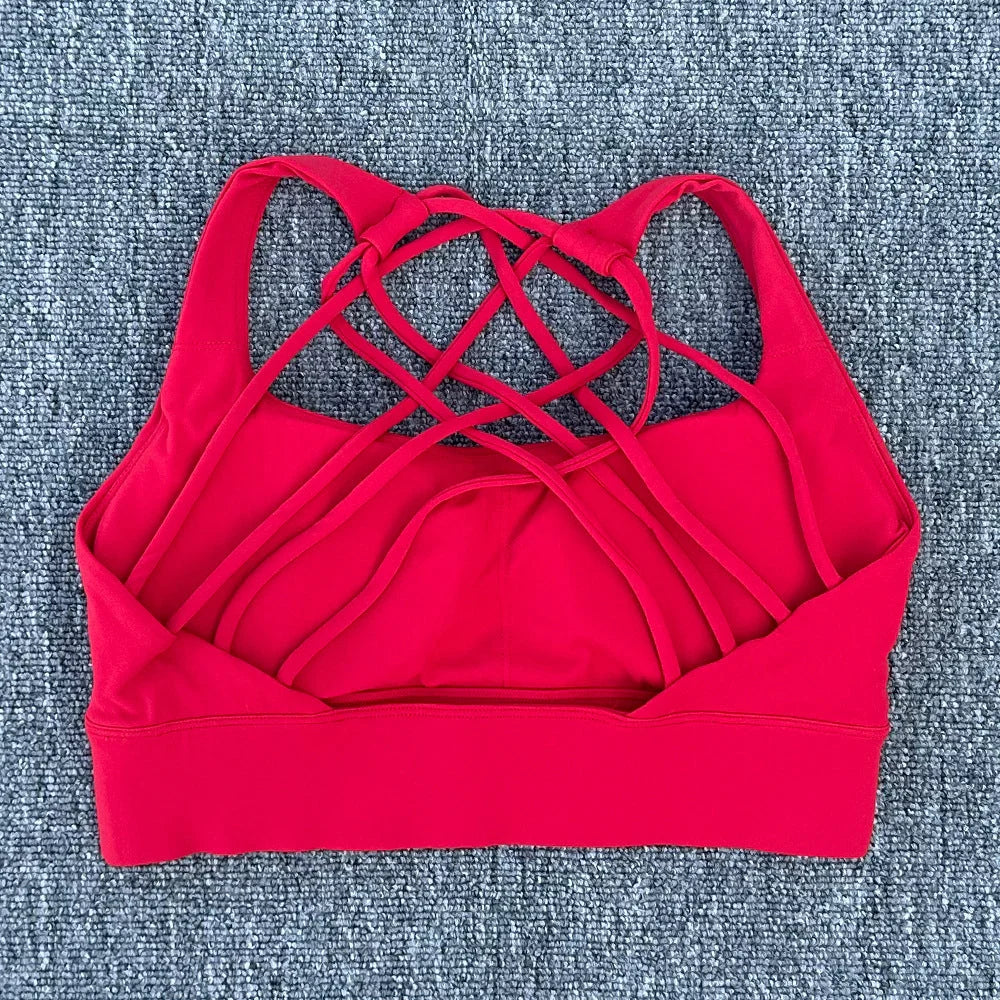 High Intensity Criss Cross Back Sports Bra, High Support