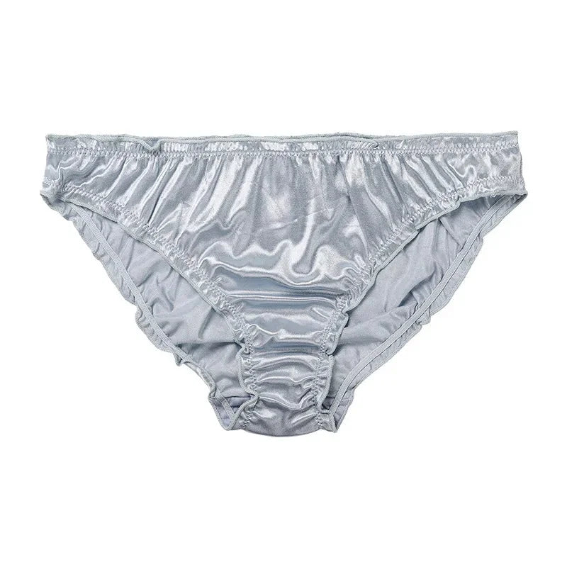 Satin Low-Waist Briefs for Women - Super Stretch Breathable Panties