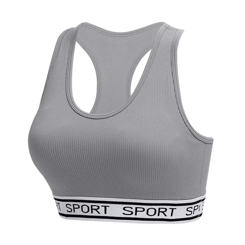 supportive racerback sports bra