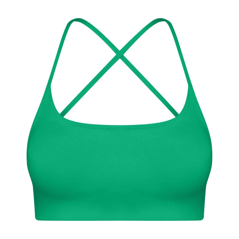 Criss-Cross Back Sports Bra for Women
