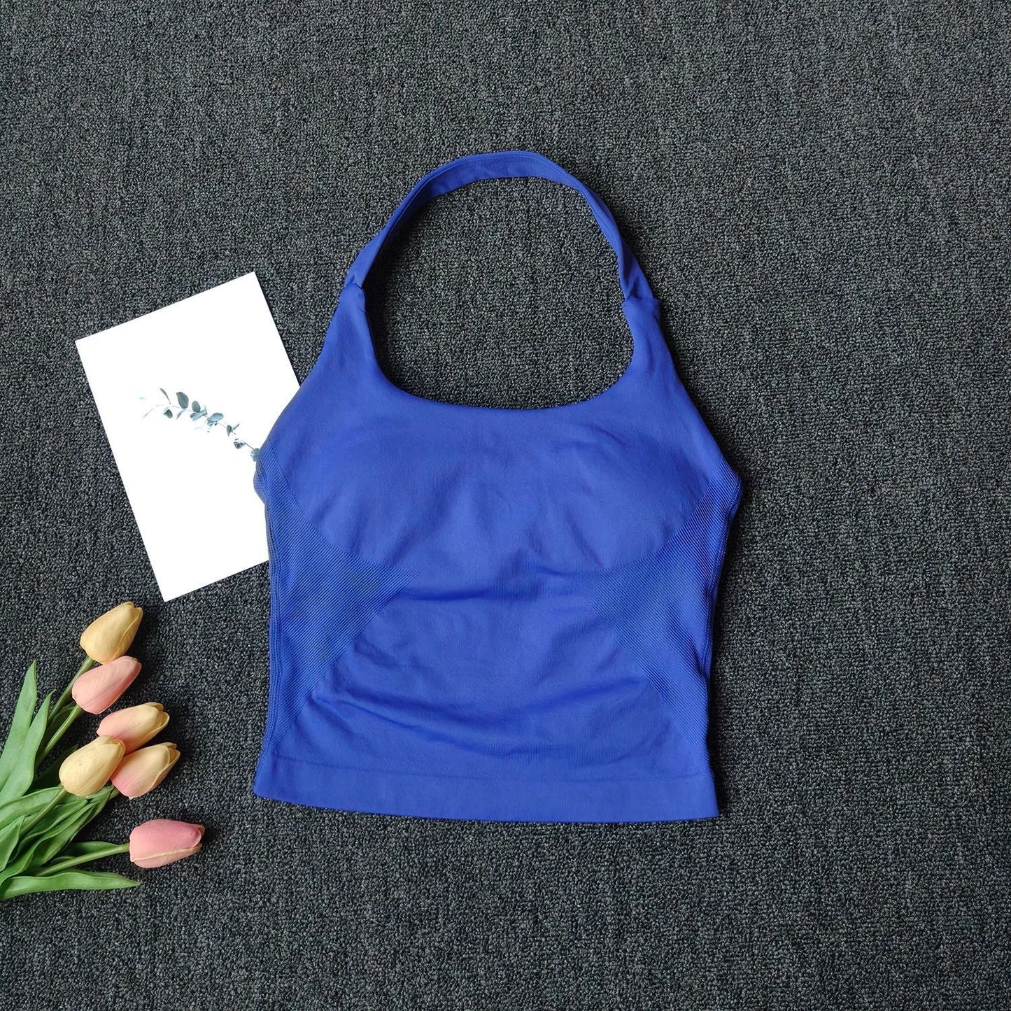 Seamless Yoga Vest | Premium Strappy Tank Top for Running & Fitness