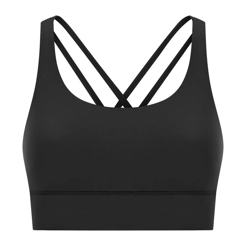 High-Intensity Supportive Crossover Back Yoga Bra