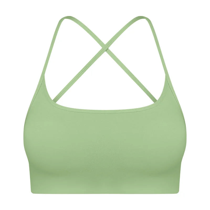 Criss-Cross Back Sports Bra for Women