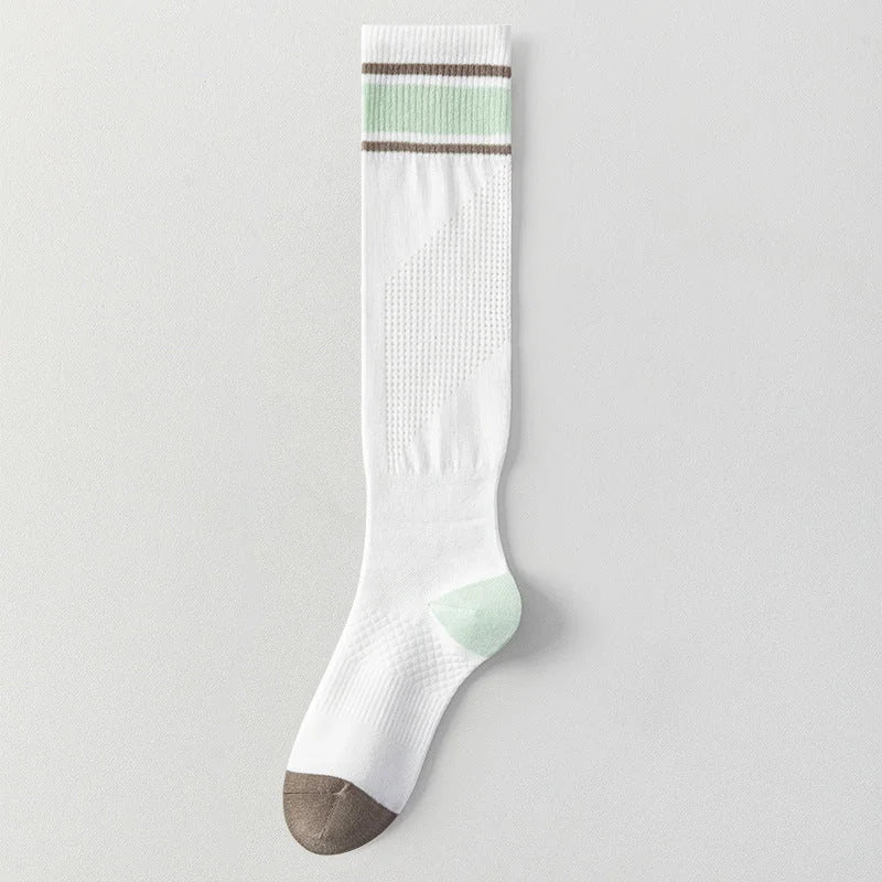 Breathable Mesh Calf Compression Socks for Women - Sporty Everyday Wear