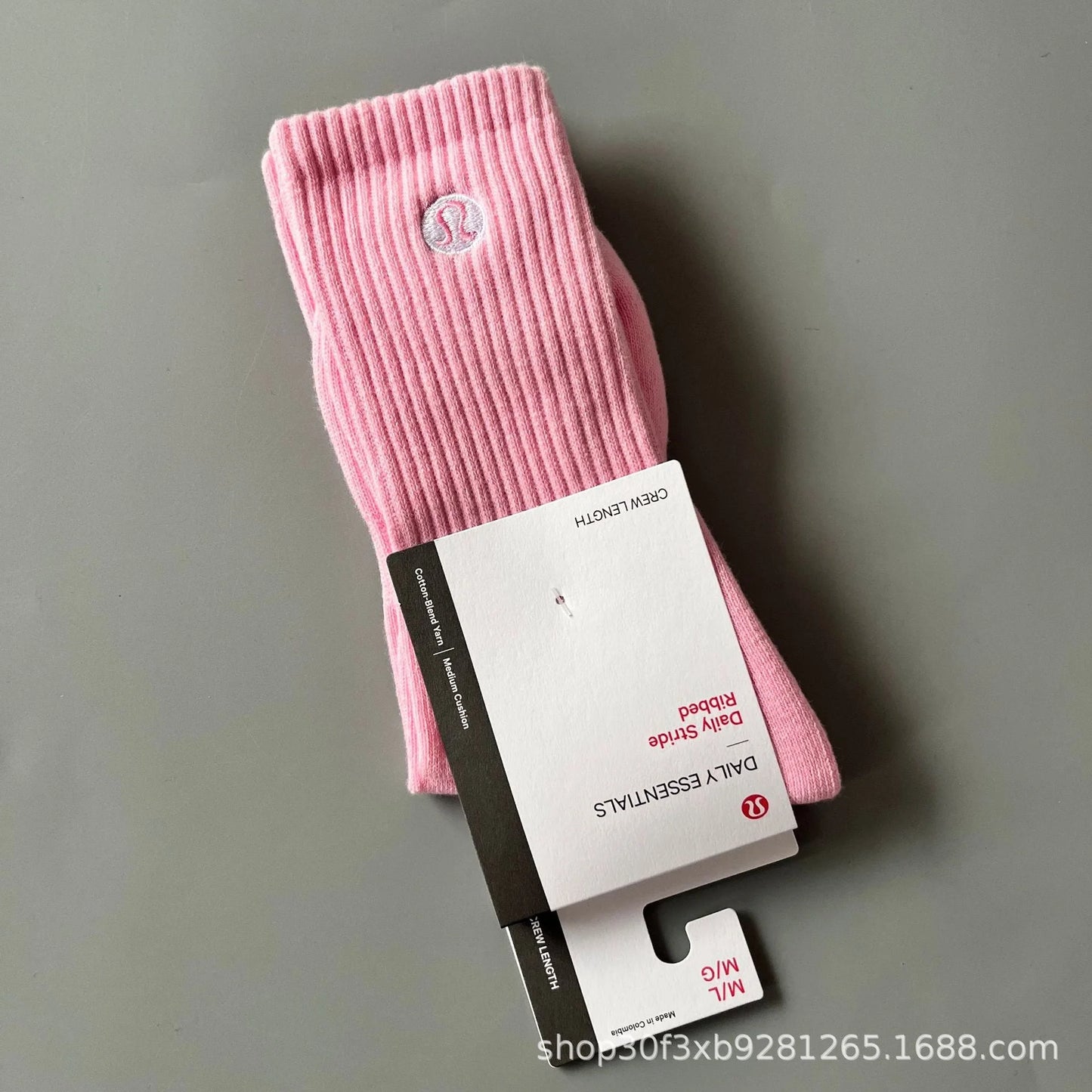 Women's Mid Calf Towel Sole Sports Socks - Breathable Casual Crew Socks