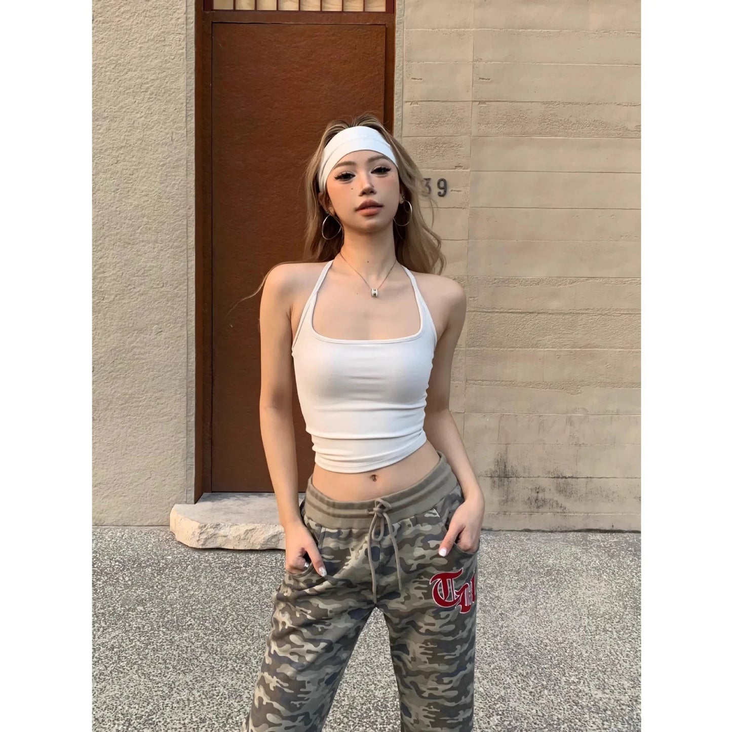 Korean Style Fitness Yoga Vest with Built-in Bra and Shockproof Padding