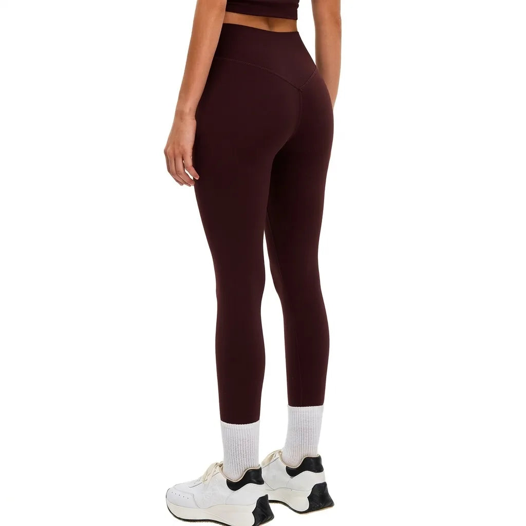 Soft Naked-Feel High-Waist Yoga Leggings Seamless Hip-Lift