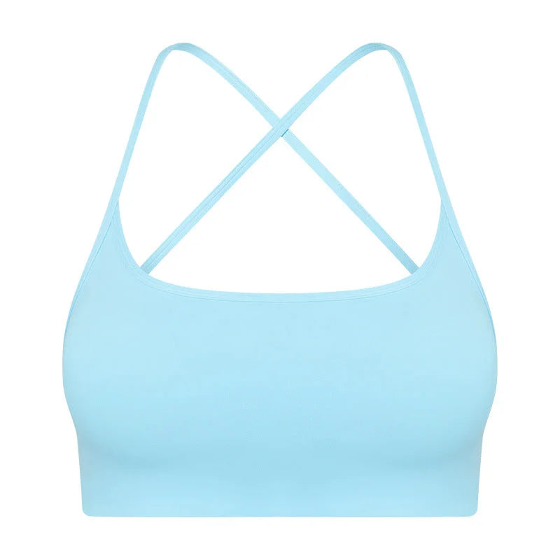Criss-Cross Back Sports Bra for Women