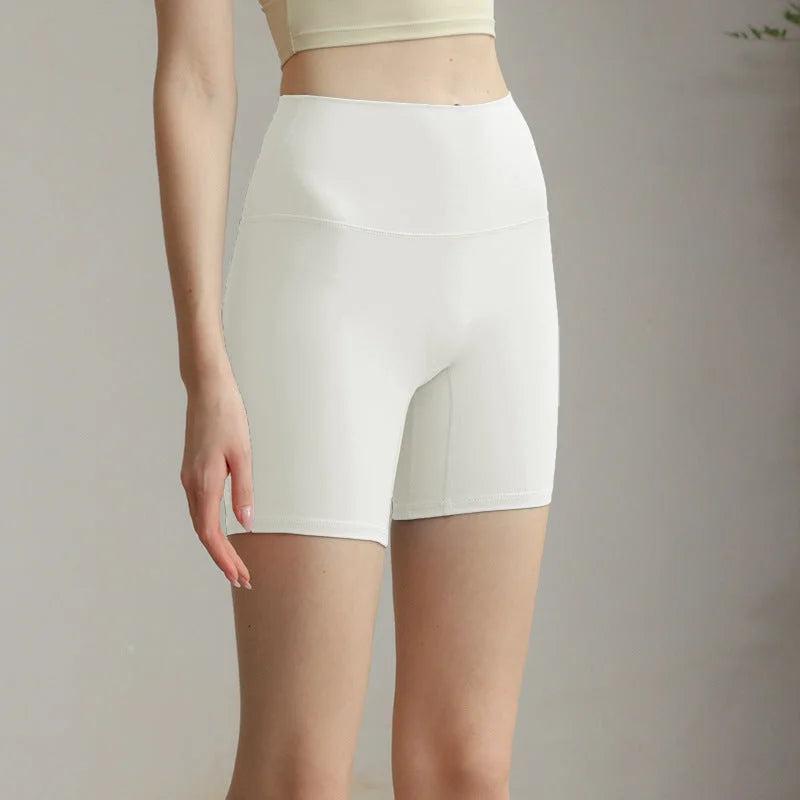 High-Waisted Peach-Booty Yoga Shorts for Fitness & Activewear