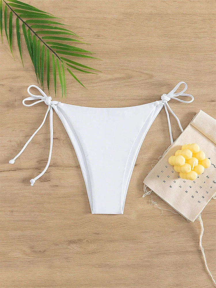 Triangle Bikini with Ties and Halter Neck